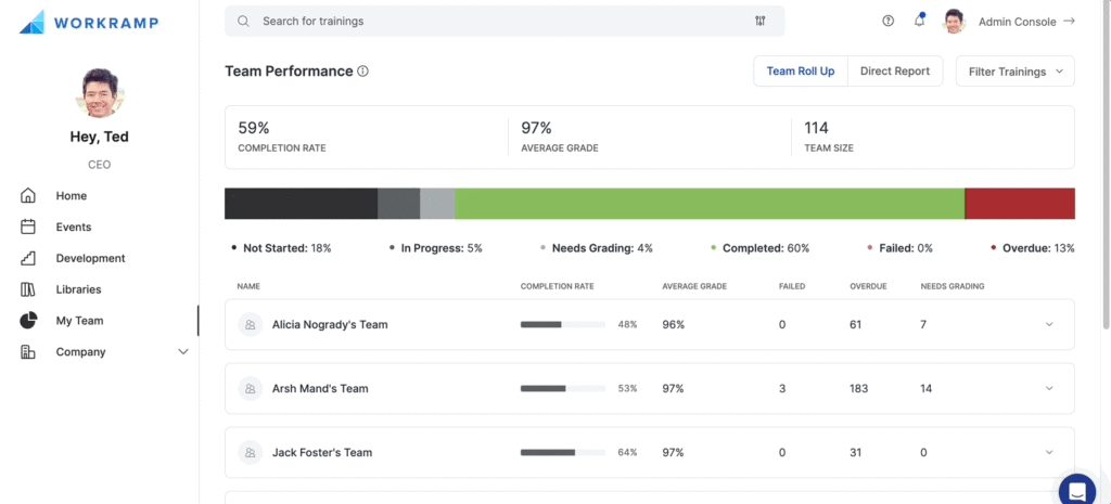 WorkRamp software interface screenshot