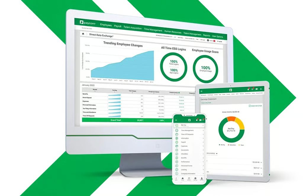 Paycom software interface screenshot