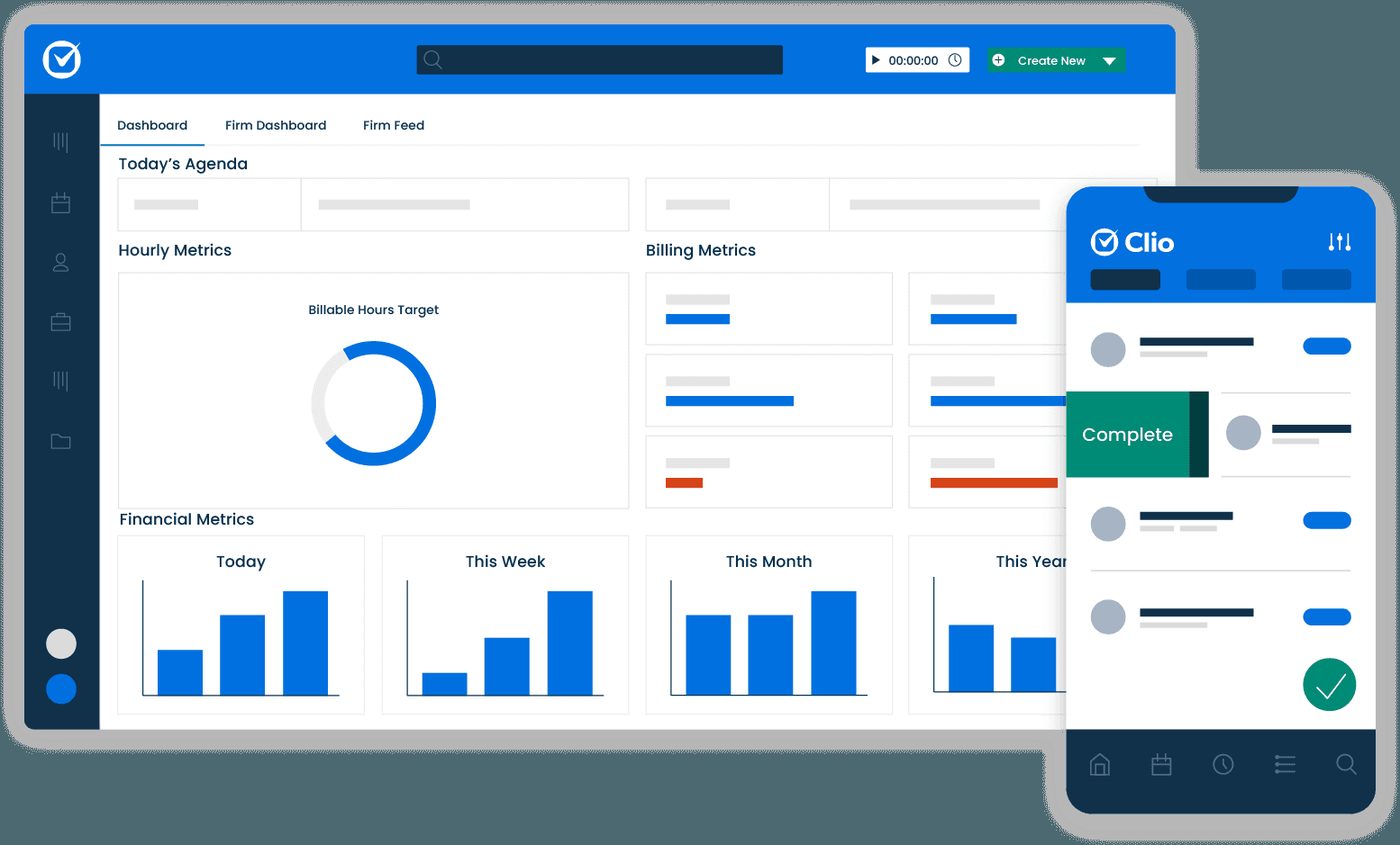 Clio software interface screenshot